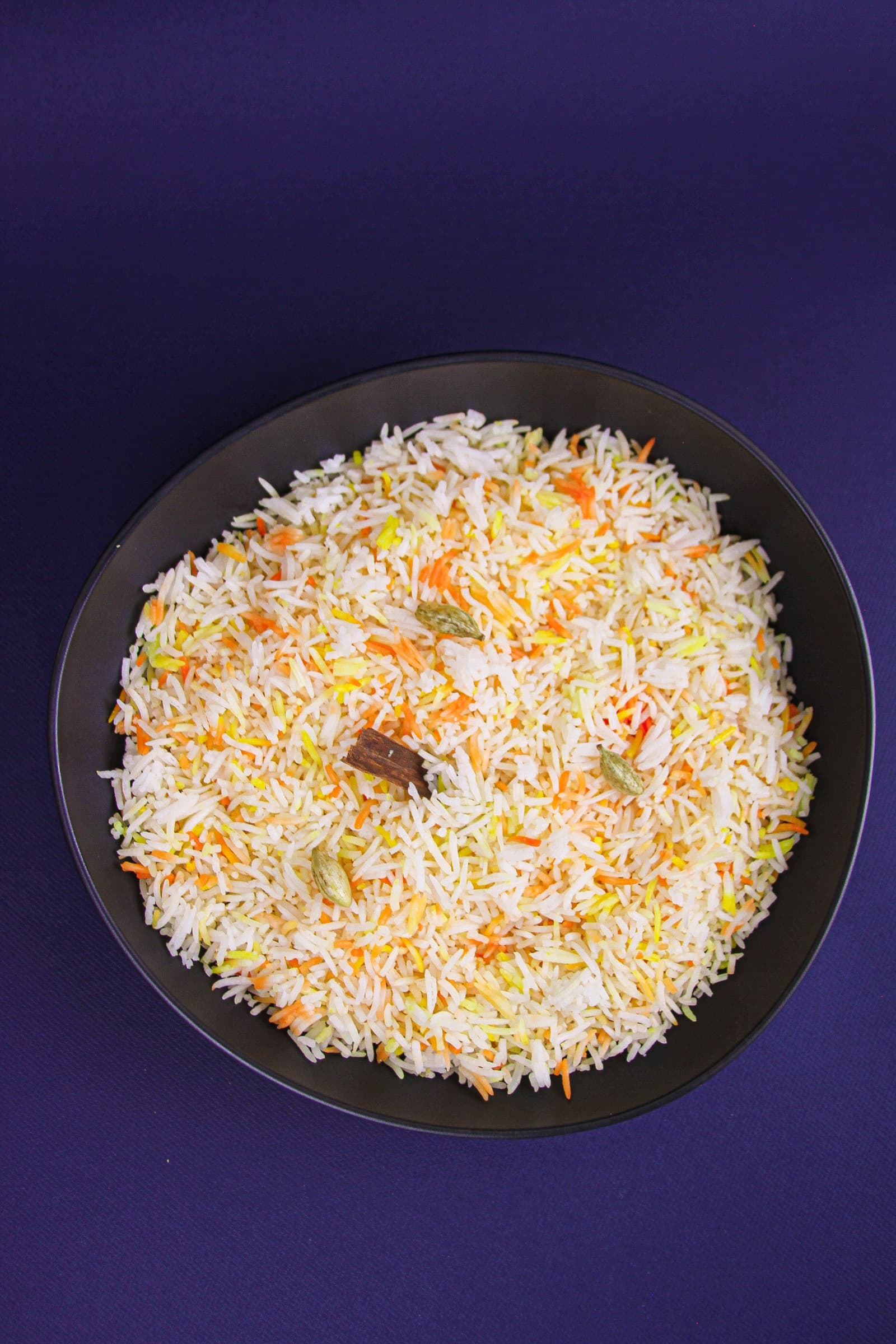 Saffron basmati rice with cardamom